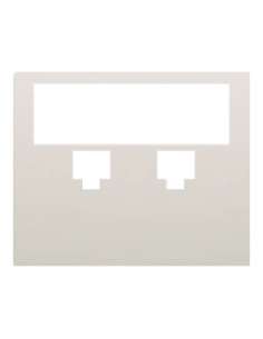 Tapa para 2 tomas teléfono