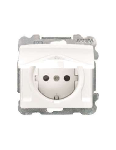Base enchufe 2P+TT con seguridad IP44...