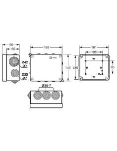 Caja de superficie estanca... 2