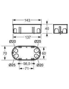 Caja para mecanismos dobles... 2