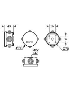 Caja derivación estanca... 2
