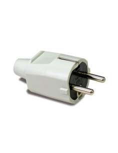 Clavija pvc blanca 16a 250v
