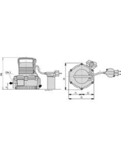 Bomba sumergible 0,4 Hp 230V 2